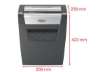 Immagine di Distruggidocumenti uso moderato Rexel Momentum X410 - P-4 - 23 L - taglio a frammenti 4x28mm - 21045