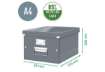Immagine di Scatola per archiviazione universale ''M'' Leitz CLICK & STORE bianco metallizzato 28,1x20x37 cm - 6