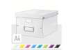 Immagine di Scatola per archiviazione universale ''M'' Leitz CLICK & STORE bianco metallizzato 28,1x20x37 cm - 6