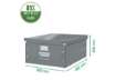 Immagine di Scatola per archiviazione universale ''L'' Leitz CLICK & STORE nero 36,9x20x48,2 cm 60450095