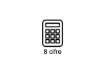 Immagine di Calcolatrice da tavolo IBICO 208X - display LCD 8 cifre - confezione blister - IB410062