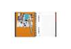 Immagine di Blocchi spiralati OXFORD International Activebook A5+ grigio/arancio quadretti 5 mm 100102880