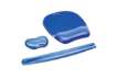 Immagine di Poggiapolsi da tastiera FELLOWES Crystal™ Gel azzurro 1,59x5,87x47,15 cm - 9113709