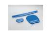 Immagine di Poggiapolsi da tastiera FELLOWES Crystal™ Gel azzurro 1,59x5,87x47,15 cm - 9113709