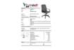Immagine di Poltrona direzionale girevole Unisit Dante DNP Eco Smart - rivestimento ecopelle nero - DNP/KN
