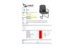 Immagine di Poltrona visitatore su slitta Unisit Dante DNV Eco Smart - rivestimento ecopelle nero - DNV/KN