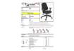 Immagine di Sedia operativa girevole Unisit Simple SISY Eco Smart - rivestimento Eco blu - con braccioli - SISY/