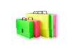 Immagine di Valigetta portaprogetti con maniglia BREFIOCART POLIONDA 27x38 cm dorso 5 cm colore fluo assortito -