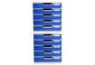 Immagine di Cassettiera Exacompta MODULO Classic 5 cassetti 28,8x35x32 cm grigio/blu 301003D