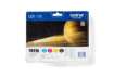 Immagine di Cartucce inkjet blister 1100 Brother nero+ciano+magenta+giallo Conf. 4 - LC-1100VALBP