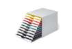 Immagine di Cassettiera DURABLE Varicolor® 10 cassetti 28x35,6x29,2 cm profili colorati - 63027