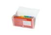 Immagine di Classificatore Crystal Colours chiusura bottone 14x26 cm - 7 scomparti - cristallo - 55398E