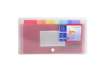 Immagine di Classificatore Crystal Colours chiusura bottone 14x26 cm - 7 scomparti - cristallo - 55398E