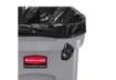 Immagine di Contenitore rifiuti per differenziata Rubbermaid Slim Jim® con canali di ventilazione 87 L Grigio -