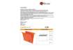 Immagine di Cartelle sospese orizzontali per cassetti Linea Joker 33 cm fondo V - arancio conf. 25 pezzi 400/330