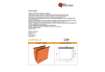 Immagine di Cartelle sospese laterali per armadi Linea Joker 33 cm fondo V - arancio conf. 25 pezzi - 414F LINK
