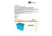 Immagine di Cartelle sospese orizzontali per cassetti Linea Joker 33 cm fondo V - blu conf. 25 pezzi - 400/330 L