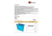 Immagine di Cartelle sospese orizzontali per cassetti Linea Joker 39 cm fondo V - blu conf. 25 pezzi - 400/395 L