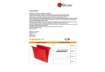Immagine di Cartelle sospese orizzontali per cassetti Linea Joker 33 cm fondo V - rosso conf. 25 pezzi - 400/330