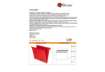 Immagine di Cartelle sospese orizzontali per cassetti Linea Joker 39 cm fondo V - rosso conf. 25 pezzi - 400/395