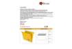 Immagine di Cartelle sospese orizzontali per cassetti Linea Joker 33 cm fondo V - giallo conf. 25 pezzi 400/330