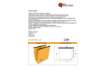 Immagine di Cartelle sospese laterali per armadi Linea Joker 33 cm fondo V - giallo conf. 25 pezzi - 414F LINK -