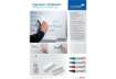Immagine di Lavagna bianca magnetica cancellabile Legamaster Economy plus 3 pannelli bianco 90x120-240 cm- 7-100