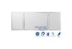 Immagine di Lavagna bianca magnetica cancellabile Legamaster Economy plus 3 pannelli bianco 90x120-240 cm- 7-100