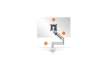 Immagine di Braccio porta monitor per 1 schermo max 27'' DURABLE argento metallizzato 345x470x120 mm - 5083-23