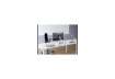 Immagine di Braccio porta monitor per 1 schermo max 27'' e 1 tablet max 13'' DURABLE argento metallizzato 780x44