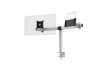 Immagine di Braccio porta monitor per 1 schermo max 27'' e 1 tablet max 13'' DURABLE argento metallizzato 780x44