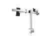 Immagine di Braccio porta monitor per 1 schermo max 27'' e 1 tablet max 13'' DURABLE argento metallizzato 780x44