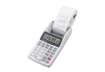 Immagine di Calcolatrice scrivente mobile 12 cifre Sharp EL-1611V 2 colori di stampa doppia alimentazione grigia