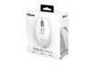 Immagine di Mouse ergonomico ricaricabile wireless Trust OZAA ricevitore USB A 2.0 - portata 10 m - bianco - 240