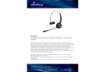 Immagine di Cuffia mono auricolare per PC Media Range wireless con microfono - batteria 180mAh - nero - MROS305