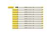 Immagine di Pennarello Stabilo Pen 68 brush - punta a pennello - M 1 mm giallo 568/44
