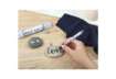 Immagine di Marcatore acrilico Edding 5300  - punta tonda 1-2 mm tratto fine - argento - E-5300 923