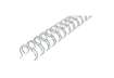 Immagine di Spirali metalliche a 34 anelli GBC WireBind 9 mm A4 argento - fino a 85 fogli - conf. 100 pezzi - RG