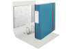 Immagine di Registratore Leitz Cosy Active con meccanismo a leva 180° - A4 - dorso 8,2 cm - blu calmo - 10380061