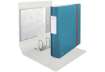 Immagine di Registratore Leitz Cosy Active con meccanismo a leva 180° - A4 - dorso 8,2 cm - blu calmo - 10380061