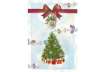Immagine di Biglietti augurali Natalizi glitterati 12x18 cm - conf. 6 pz Biembi B2X202C61