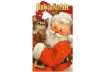 Immagine di Chiudipacco natalizi con filo - soggetto ''Babbo Natale'' - 4,5x8 cm - conf. 12 pezzi Biembi - BAP20