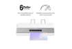 Immagine di Plastificatrice a caldo Amaris 6 rulli - formato A3 Fellowes bianca 8058201