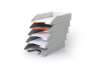Immagine di Vaschette porta documenti Durable VARICOLOR® MIX TRAY SET A4 grigio conf. 5 pezzi - 7704-27