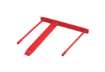 Immagine di Fastener con clip di chiusura passo 80 mm Fellowes rosso conf. 100 pezzi  0089602