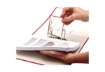 Immagine di Fastener con clip di chiusura passo 80 mm Fellowes rosso conf. 100 pezzi  0089602