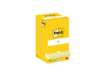 Immagine di Foglietti riposizionabili Giallo Canary Post-it® Notes 76x76 mm - 12 blocchetti da 100 ff  - 654 CY