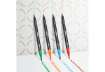 Immagine di Pennarelli BIC Dual Tip Intensity con pennello assortiti rainbow - tratto 0,5 mm - conf. 6 pz - 9896