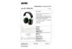 Immagine di Cuffia antirumore Uvex K1 peso ultraleggero 180 g regolabile in lunghezza nero/verde - 2600001