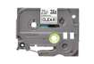 Immagine di Nastro laminato per etichettarice - 12 mm x 8 mt Brother nero/trasparente TZE-131